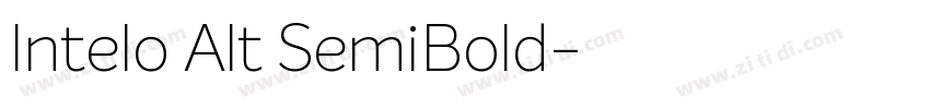 Intelo Alt SemiBold字体转换